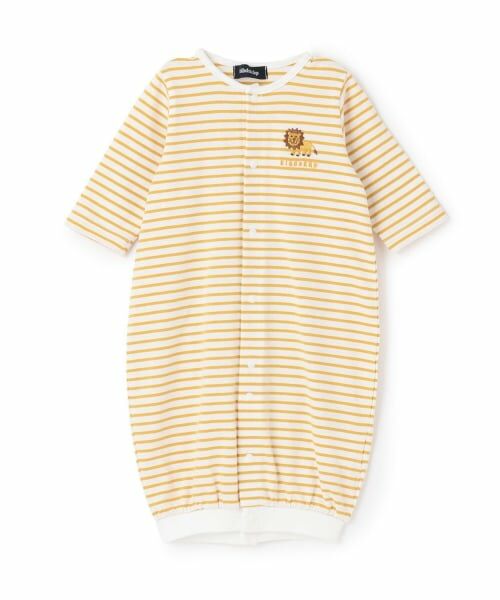 kladskap / クレードスコープ ロンパース | お尻アニマルボーダー2wayオール（カラシ）