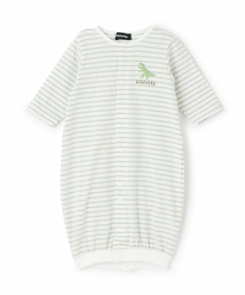 kladskap / クレードスコープ ロンパース | お尻アニマルボーダー2wayオール（イエロー グリーン）