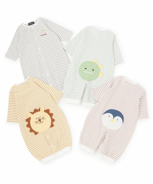 kladskap / クレードスコープ ロンパース | お尻アニマルボーダー2wayオール | 詳細13