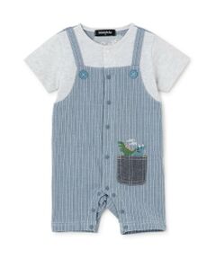 kladskap / クレードスコープ ロンパース | 恐竜サロペット風半袖カバーオール