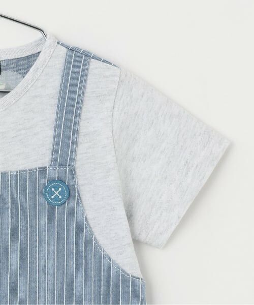 kladskap / クレードスコープ ロンパース | 恐竜サロペット風半袖カバーオール | 詳細3