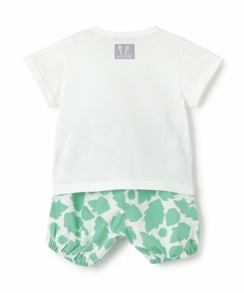 kladskap / クレードスコープ ベビー・キッズウエア | トマトアップリケ半袖Tシャツセットアップ | 詳細1