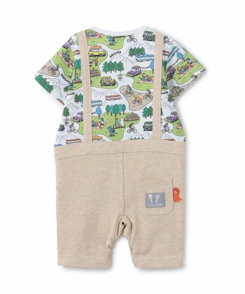 kladskap / クレードスコープ ロンパース | ピクニック柄半袖カバーオール | 詳細1