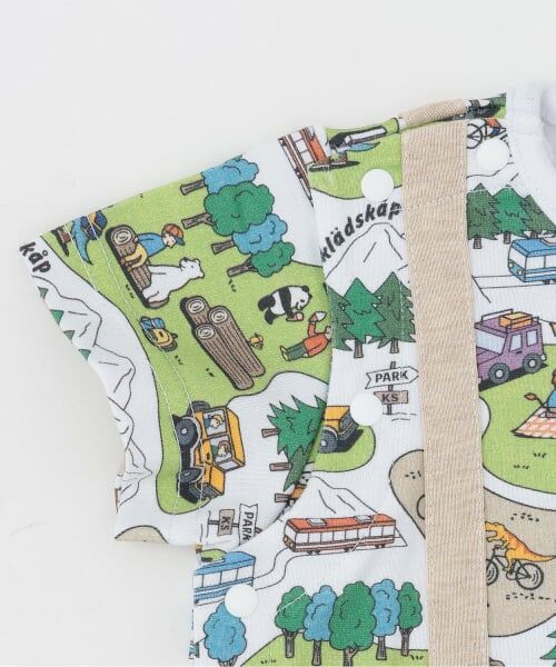 kladskap / クレードスコープ ロンパース | ピクニック柄半袖カバーオール | 詳細3