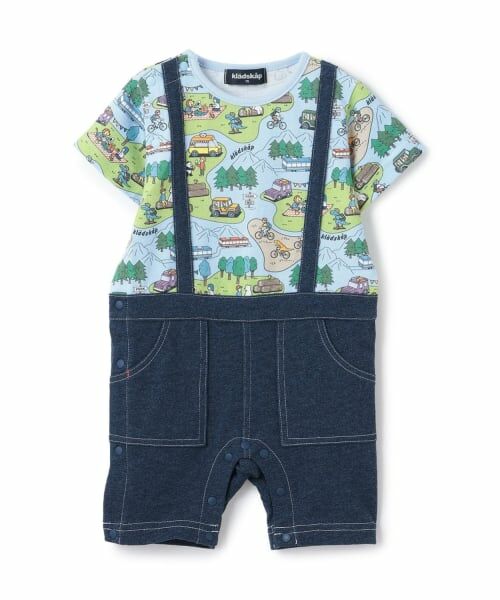 kladskap / クレードスコープ ロンパース | ピクニック柄半袖カバーオール | 詳細8