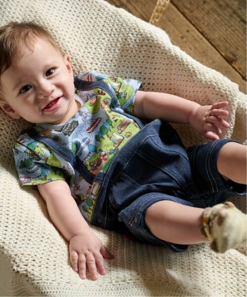 kladskap / クレードスコープ ロンパース | ピクニック柄半袖カバーオール | 詳細9