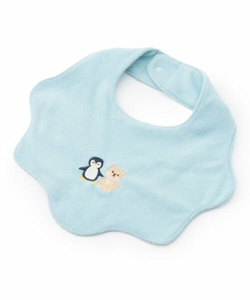 kladskap / クレードスコープ スタイ・ビブ | 刺しゅうスカラップスタイ（サックス）