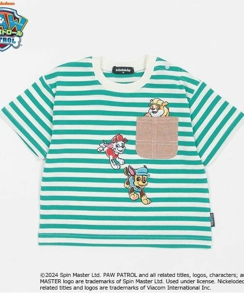 kladskap / クレードスコープ Tシャツ | 【パウ・パトロール】ボーダー半袖Tシャツ（グリーン）