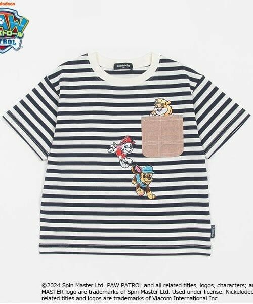 kladskap / クレードスコープ Tシャツ | 【パウ・パトロール】ボーダー半袖Tシャツ（紺）