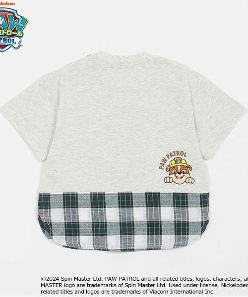 kladskap / クレードスコープ Tシャツ | 【パウ・パトロール】裾チェック半袖Tシャツ | 詳細1