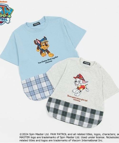 kladskap / クレードスコープ Tシャツ | 【パウ・パトロール】裾チェック半袖Tシャツ | 詳細11