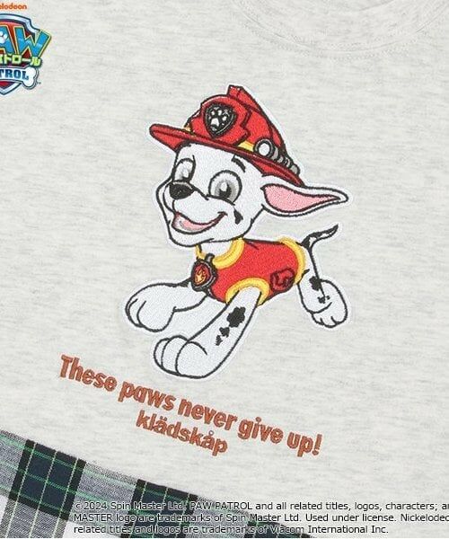 kladskap / クレードスコープ Tシャツ | 【パウ・パトロール】裾チェック半袖Tシャツ | 詳細5