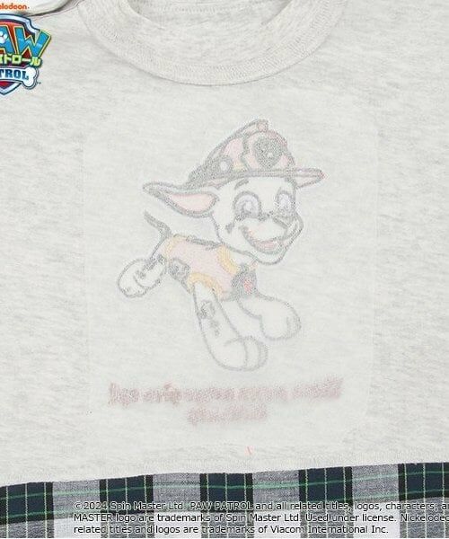 kladskap / クレードスコープ Tシャツ | 【パウ・パトロール】裾チェック半袖Tシャツ | 詳細6
