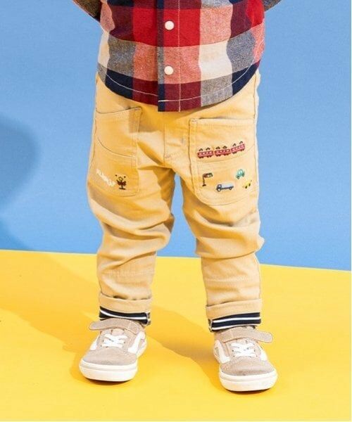 kladskap / クレードスコープ その他パンツ | 電車裾折り返しロング丈ストレートパンツ（ベージュ）