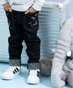 kladskap / クレードスコープ その他パンツ | 恐竜裾折り返しロング丈ストレートパンツ