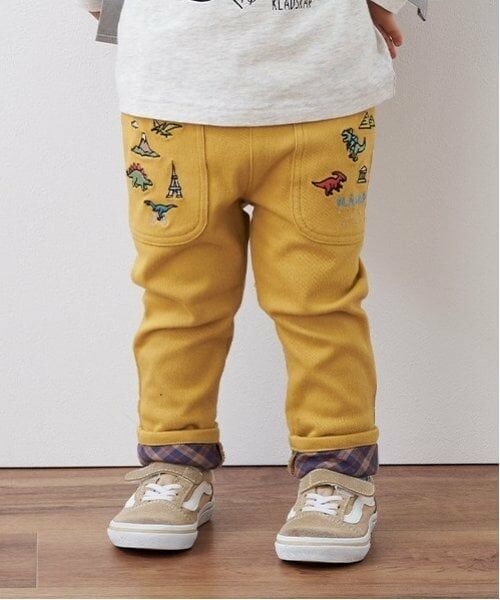 kladskap / クレードスコープ その他パンツ | 恐竜裾折り返しロング丈ストレートパンツ（カラシ）