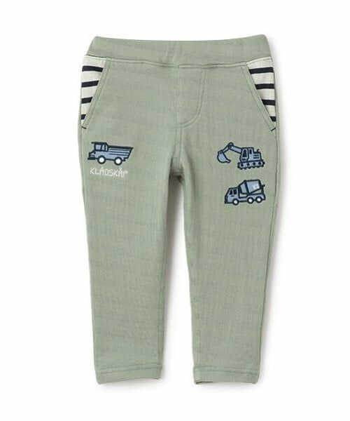 kladskap / クレードスコープ その他パンツ | 乗り物接結ロング丈ストレートパンツ（薄カーキ）