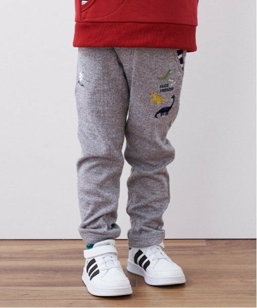 kladskap / クレードスコープ その他パンツ | 恐竜接結ロング丈ストレートパンツ(グレー)