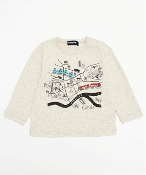 kladskap / クレードスコープ Tシャツ | 電車マップ長袖Tシャツ | 詳細1