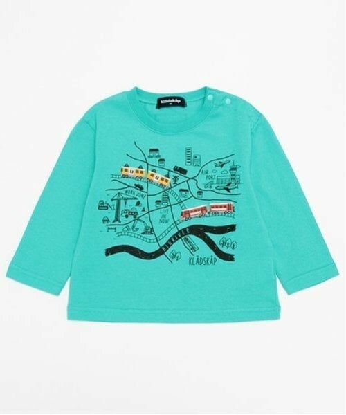 kladskap / クレードスコープ Tシャツ | 電車マップ長袖Tシャツ | 詳細2