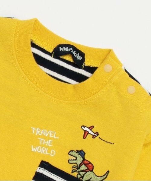 kladskap / クレードスコープ Tシャツ | 恐竜胸ポケット長袖Tシャツ | 詳細2