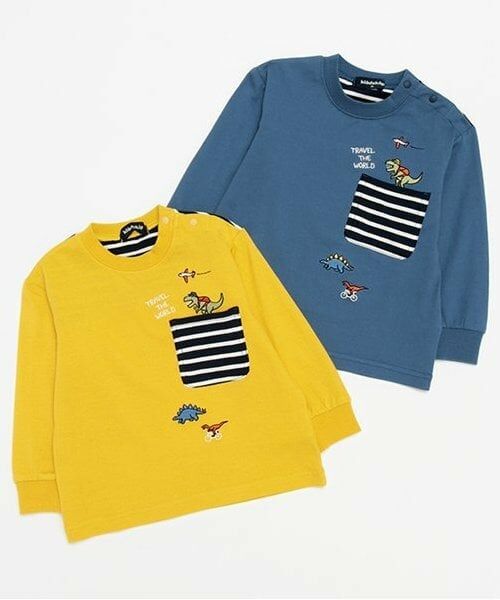 kladskap / クレードスコープ Tシャツ | 恐竜胸ポケット長袖Tシャツ | 詳細7