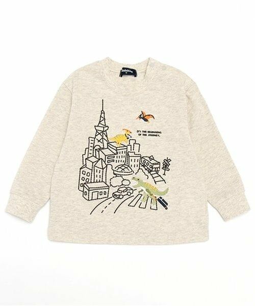 kladskap / クレードスコープ Tシャツ | 旅ザウルス長袖Tシャツ（オートミール）