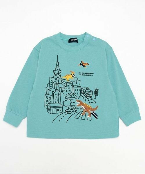 kladskap / クレードスコープ Tシャツ | 旅ザウルス長袖Tシャツ（ライト ブルー）