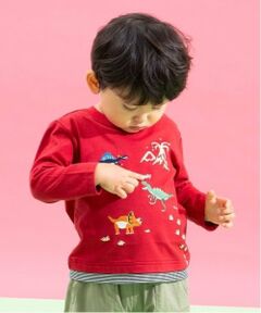 kladskap / クレードスコープ Tシャツ | 恐竜刺しゅう長袖Tシャツ