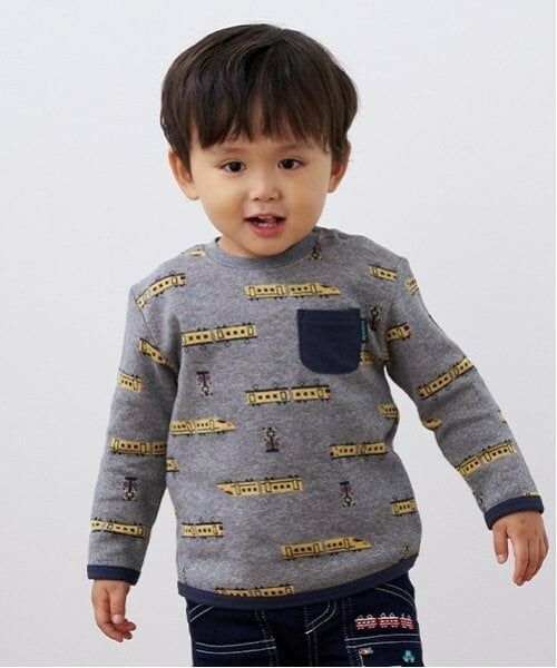 kladskap / クレードスコープ Tシャツ | 電車JQ長袖Tシャツ（トップ グレー）