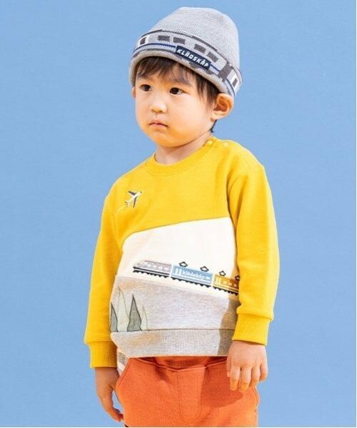 kladskap / クレードスコープ スウェット | 列車の旅切替トレーナー（カラシ）