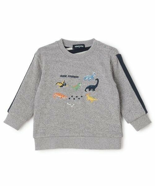 kladskap / クレードスコープ Tシャツ | 恐竜刺しゅう袖ライン接結長袖Tシャツ | 詳細2