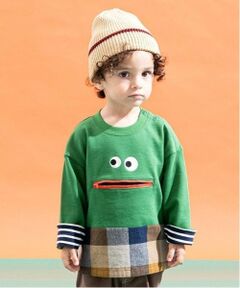 kladskap / クレードスコープ スウェット | 裾チェック顔トレーナー