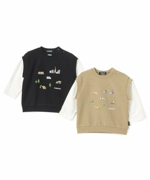 kladskap / クレードスコープ Tシャツ | 働く車ベストレイヤード風プルオーバー | 詳細12