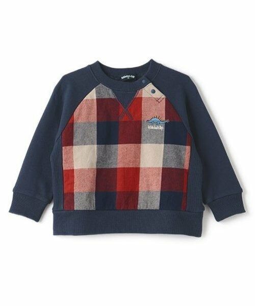 kladskap / クレードスコープ スウェット | 恐竜チェック切替トレーナー | 詳細10