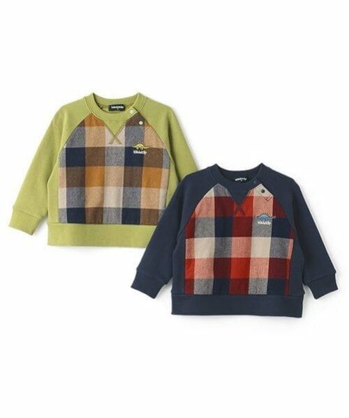 kladskap / クレードスコープ スウェット | 恐竜チェック切替トレーナー | 詳細8