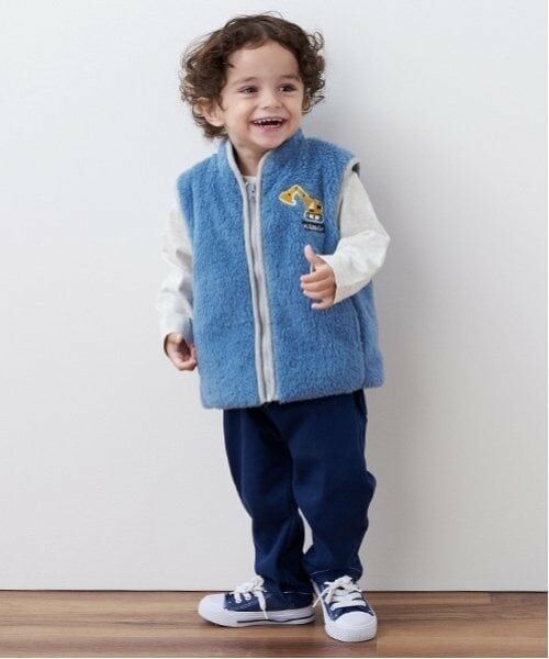 kladskap / クレードスコープ ダウンジャケット・ベスト | 重機ワッペンボアジップアップベスト | 詳細13