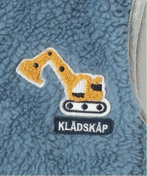 kladskap / クレードスコープ ダウンジャケット・ベスト | 重機ワッペンボアジップアップベスト | 詳細5