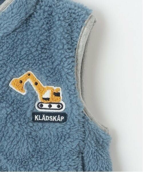 kladskap / クレードスコープ ダウンジャケット・ベスト | 重機ワッペンボアジップアップベスト | 詳細6