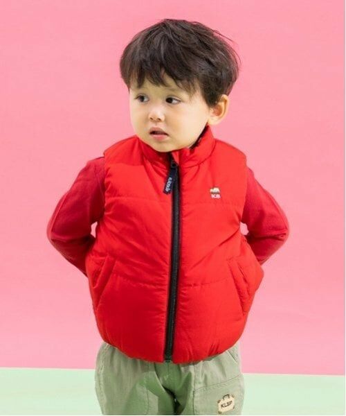 kladskap / クレードスコープ ダウンジャケット・ベスト | 車リバーシブル中わたベスト（赤）