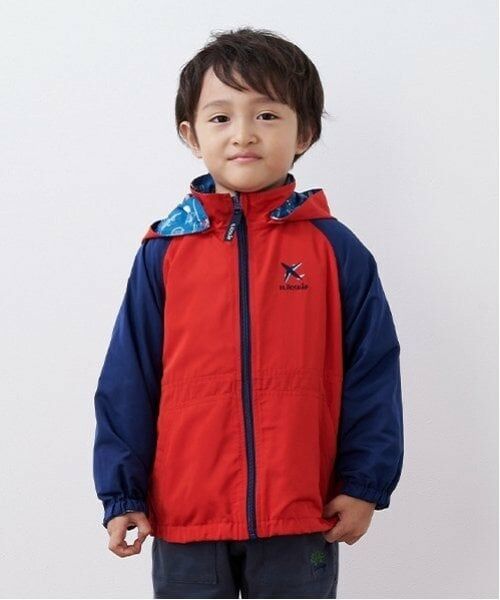 kladskap / クレードスコープ ブルゾン | 乗り物リバーシブルウィンドブレーカー(赤)