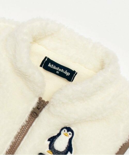 kladskap / クレードスコープ ベビー・キッズウエア | ペンギンボアベスト | 詳細2