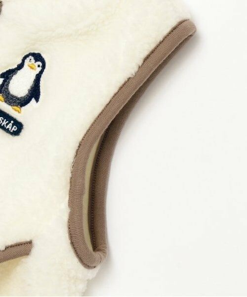 kladskap / クレードスコープ ベビー・キッズウエア | ペンギンボアベスト | 詳細4