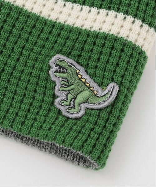 kladskap / クレードスコープ ニットキャップ | 恐竜アップリケリバーシブルニット帽 | 詳細15
