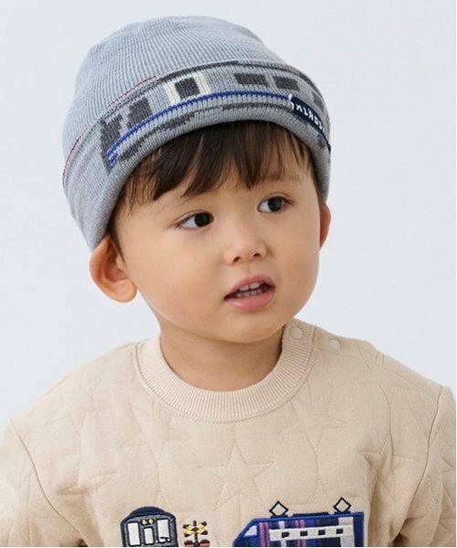 kladskap / クレードスコープ ニットキャップ | 電車JQリバーシブルニット帽（グレー）