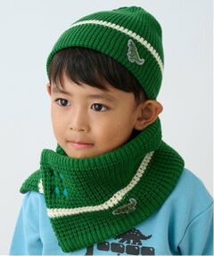 kladskap / クレードスコープ マフラー・ショール・スヌード・ストール | 恐竜ワッペンリバーシブルスヌード