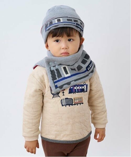 kladskap / クレードスコープ マフラー・ショール・スヌード・ストール | 電車JQリバーシブルスヌード | 詳細2