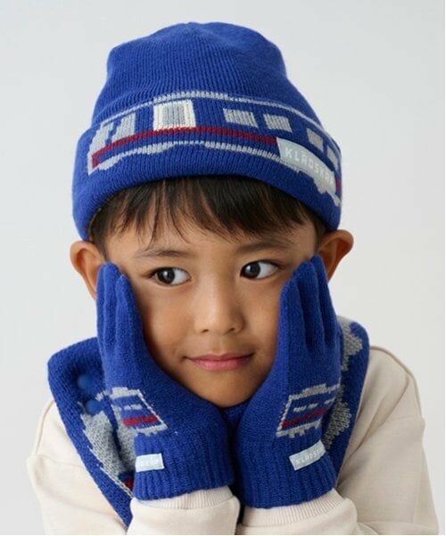 kladskap / クレードスコープ マフラー・ショール・スヌード・ストール | 電車JQリバーシブルスヌード | 詳細4