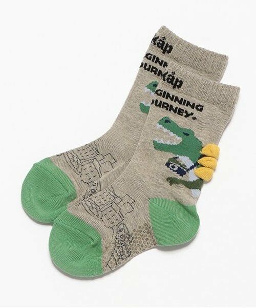 kladskap / クレードスコープ ソックス | 旅ザウルスクルーソックス（オートミール）
