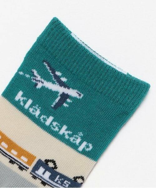 kladskap / クレードスコープ ソックス | 空と電車の旅クルーソックス | 詳細1